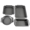 Oster Baking Shop 4-Piece Non-Stick Bakeware Set, Grey (109405.04)