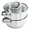 Oster Hali Steamer Set W/Lid - 3 Qt Casserole W/Lid & Steamer Insert, Mirror Finish (108132.03)