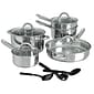 Gibson Cusine Select Abruzzo Stainless Steel 12 Piece Cookware Set (93586655M)