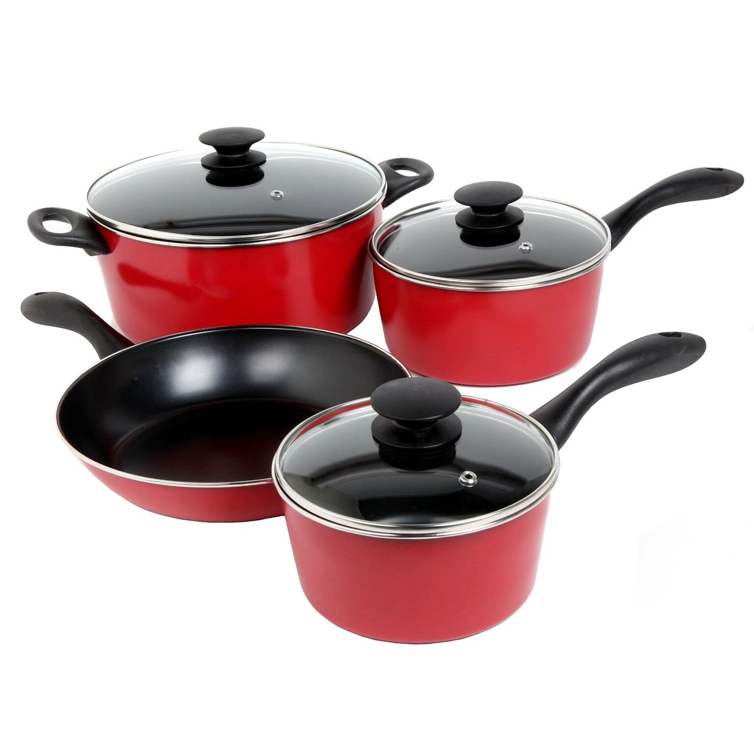 Sunbeam Armington 7-Piece Red Cookware Set (93586662M)