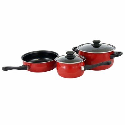 Gibson Home Tompkins 5-Piece Red Cookware Set (935100978M)