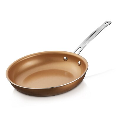 Brentwood 10 Induction Copper Non-Stick Ceramic Coating Frying Pan Set (93599882M)