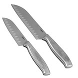 Oster Edgefield 2-Piece Stainless Steel 7 and 5 Santoku Set (111916.02)