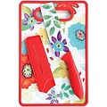 Studio California Jordana 6 Nakiri W/Sheath and Cutting Board, Red Floral Pattern (112064.03)