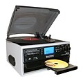 Boytone Bluetooth IN & OUT Classic Style Record Player Turntable with AM/FM Radio, Cassette Player, CD Player (935101333M)