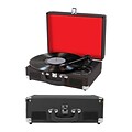 Craig 3-in-1 Turntable Attache Case System with Bluetooth, Black (935101553M)