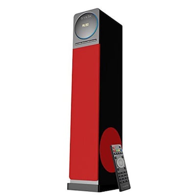 Sykik Tower High Power 60W RMS Speaker with Bluetooth, Red (TSME26BT-RED)