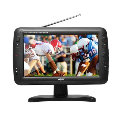 Axess 9" Portable TV ATSC with Rechargeable Battery (TV1703-9)