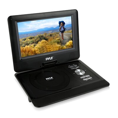 Pyle Home 10 Portable CD/DVD Player, HD Widescreen Display, Built-in Rechargeable Battery, USB/SD Card Memory (93599055M)