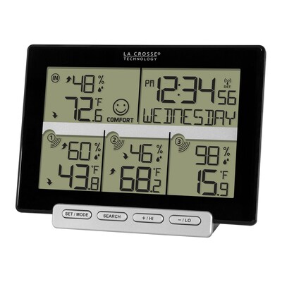 La Crosse Technology 3 Channel Wireless Weather Station with 3 included transmitting sensors (308-14