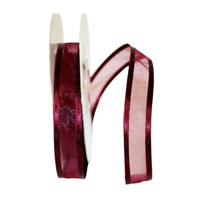 JAM Paper Sheer Ribbon, Burgundy (52640340227)