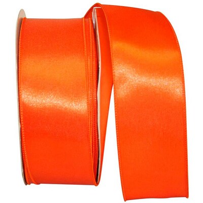 JAM Paper Single Face Satin Ribbon, Orange (J92575W05840KA)