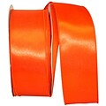 JAM Paper Single Face Satin Ribbon, 2 1/2W x 50 yds., Orange (J92575W05840KA)