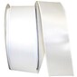 JAM Paper Single Face Satin Ribbon, 2 1/2"W x 50 yds., White (J92575W03040KA)