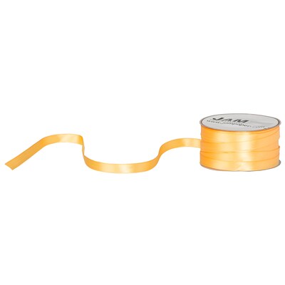JAM Paper Single Face Satin Ribbon, Gold (36277675)