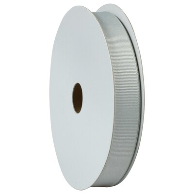 JAM Paper Grosgrain Ribbon, Silver (7896500)