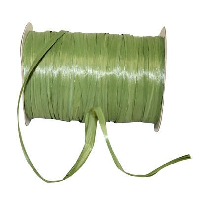 JAM Paper Wraphia Ribbon, Moss Green (52640339754)