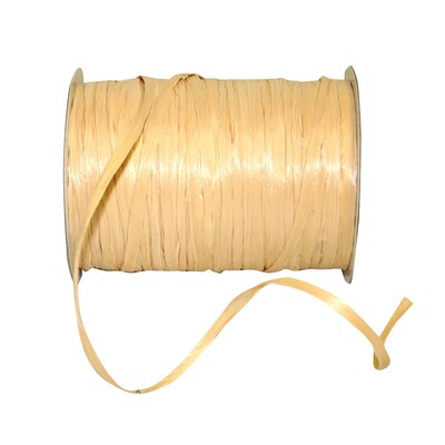 JAM Paper Wraphia Ribbon, Natural Brown (52640339753)