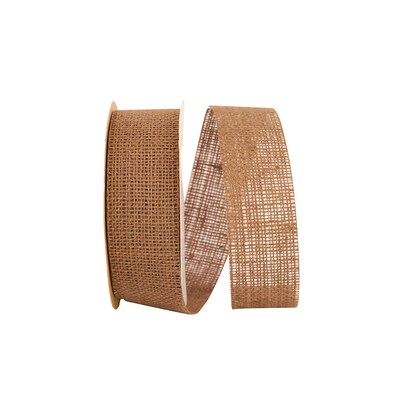 JAM Paper Burlap Ribbon, Brown (52640349040)