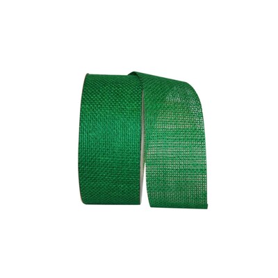 JAM Paper Burlap Ribbon, Emeralg Green (52640349033)