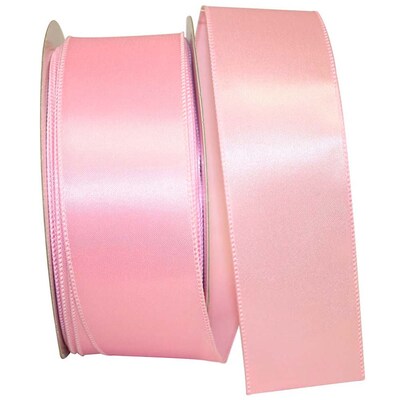 JAM Paper Single Face Satin Ribbon, Pink (J92575W06140KA)