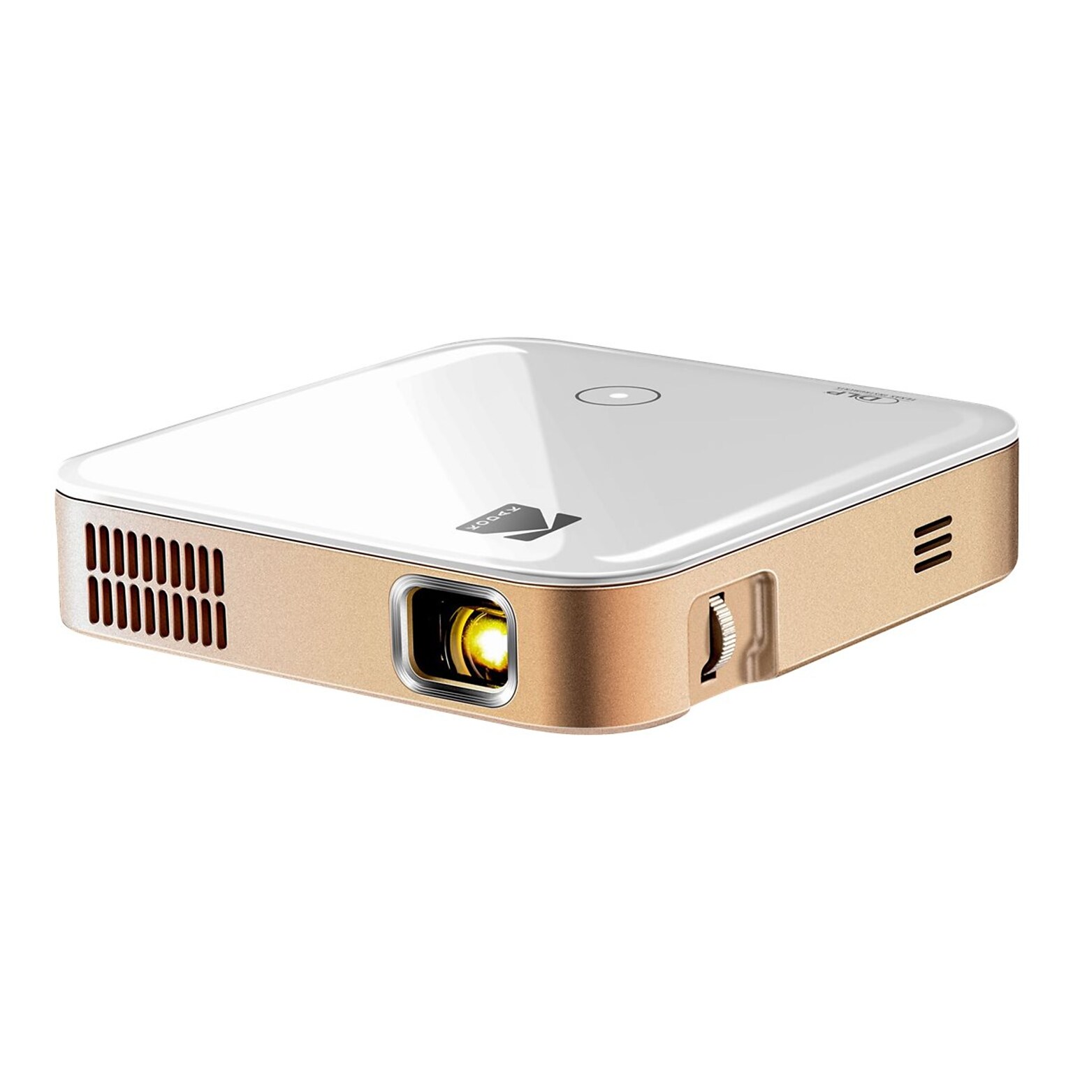 Kodak LUMA 350 Portable RODPJS350 Wireless DLP Projector, White/Gold