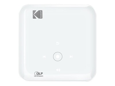 Kodak LUMA 350 Portable RODPJS350 Wireless DLP Projector, White/Gold