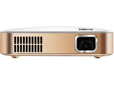 Kodak LUMA 350 Portable RODPJS350 Wireless DLP Projector, White/Gold