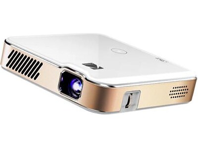 Kodak LUMA 450 Portable RODPJS450 Wireless DLP Projector, White/Gold