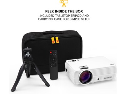 Kodak Flik X7 Home Theater RODPJSX5P720 Projector, White