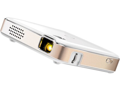 Kodak LUMA 150 Portable RODPJS150 Wireless DLP Projector, White/Gold