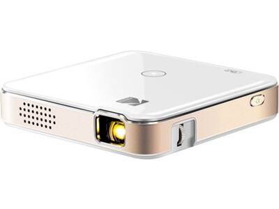 Kodak LUMA 150 Portable RODPJS150 Wireless DLP Projector, White/Gold