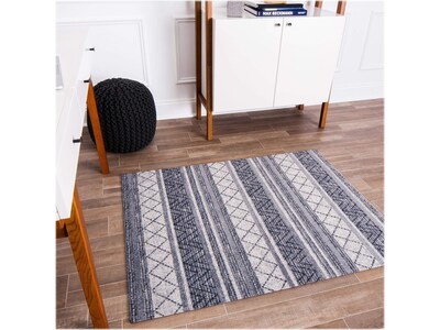 Anji Mountain Rug'd Alesund 36" x 48" Chair Mat for Carpet & Hard Floor, Polyester (AMB9013)