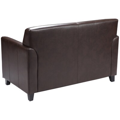 Flash Furniture HERCULES Diplomat Series 52" LeatherSoft Loveseat, Brown (BT8272BN)