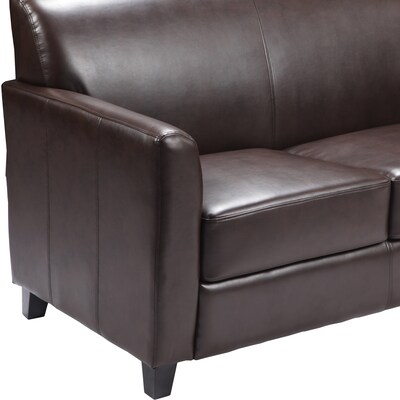 Flash Furniture HERCULES Diplomat Series 52" LeatherSoft Loveseat, Brown (BT8272BN)
