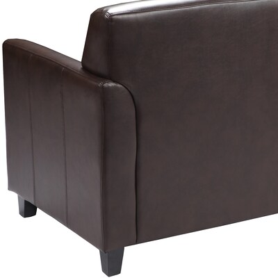 Flash Furniture HERCULES Diplomat Series 52" LeatherSoft Loveseat, Brown (BT8272BN)