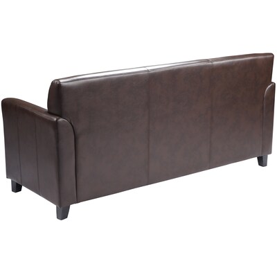 Flash Furniture HERCULES Diplomat Series 70" LeatherSoft Sofa, Brown (BT8273BN)