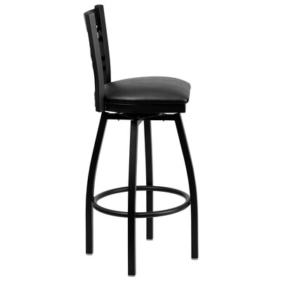 Flash Furniture HERCULES Series Traditional Metal X-Back Barstool, Black (XU6F8BXSWVBKV)