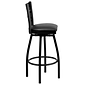 Flash Furniture HERCULES Series Traditional Metal X-Back Barstool, Black (XU6F8BXSWVBKV)