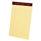 Ampad Gold Fibre Notepads, 5" x 8", College Ruled, Canary, 50 Sheets/Pad, 12 Pads/Pack (TOP 20-004R)