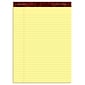 Ampad Gold Fibre Notepads, 8.5" x 11.75", Wide Ruled, Canary, 50 Sheets/Pad, 4 Pads/Pack (TOP20-032R)