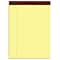 Ampad Gold Fibre Notepads, 8.5 x 11.75, Wide Ruled, Canary, 50 Sheets/Pad, 4 Pads/Pack (TOP20-032R