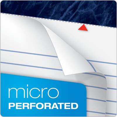 Ampad Gold Fibre Notepads, 8.5" x 11.75", Wide Ruled, White, 50 Sheets/Pad, 4 Pads/Pack (TOP20-031R)