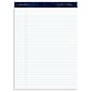 Ampad Gold Fibre Notepads, 8.5" x 11.75", Wide Ruled, White, 50 Sheets/Pad, 4 Pads/Pack (TOP20-031R)