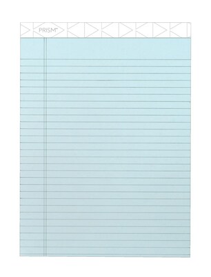 TOPS Prism+ Notepads, 8.5" x 11.75", Wide, Blue, 50 Sheets/Pad, 12 Pads/Pack (TOP63120)