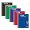 Oxford 5-Subject Notebook, 8 x 10 1/2, Wide Ruled, 180 Sheets, Assorted Colors (65058)
