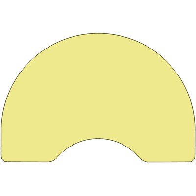 Flash Furniture Wren Kidney Activity Table, 48" x 72", Height Adjustable, Yellow (XUA4872KIDYELTP)