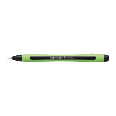 Schneider Xpress Premium Fineliner, 0.8 MM, Porous Point Pen, Box of 10 Pens, Black (190001)