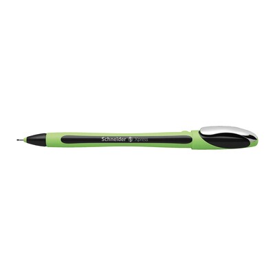 Schneider Xpress Premium Fineliner, 0.8 MM, Porous Point Pen, Box of 10 Pens, Black (190001)