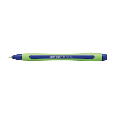 Schneider Xpress Premium Fineliner, 0.8 MM, Porous Point Pen, Box of 10 Pens, Blue (190003)